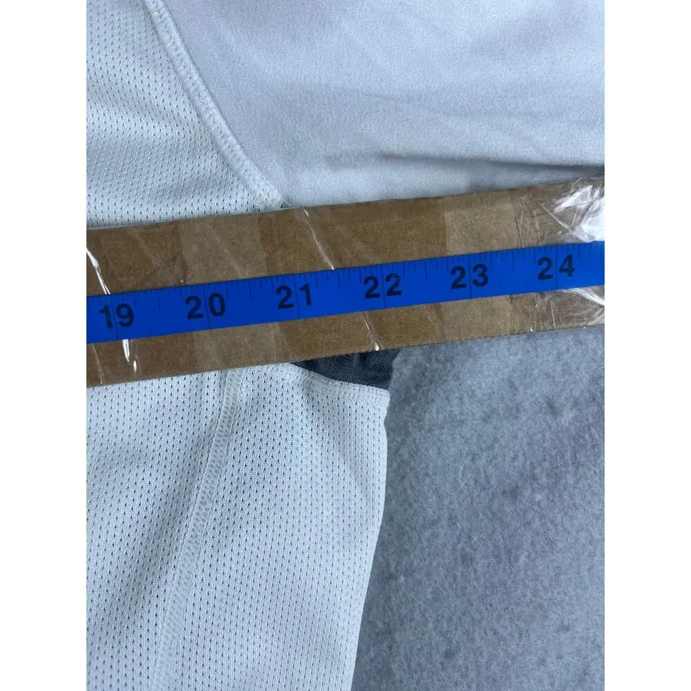 Nike Dri-FIT Top Mens XL White Long Sleeve Mesh Detail Performance Athletic Gym